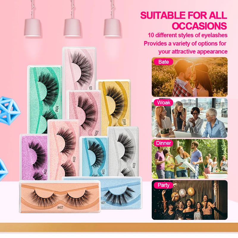 10-100Pcs Eyelashes